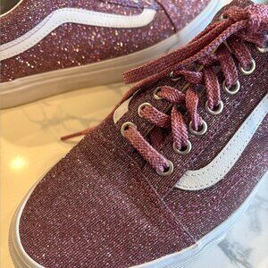 Vans Old Skool Glitter - womens size 9 / EUK 40